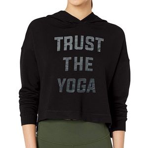 new Alo Yoga Trust the Yoga crop hoodie